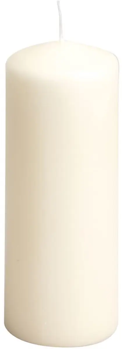 Spaas Cilinderkaars Ivoor 80/200mm - 6 Stuks