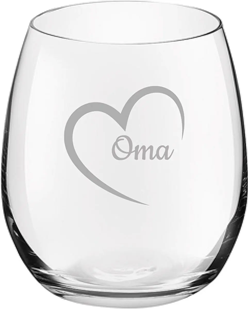 Royal Leerdam Drinkglas Oma met hartje 39cl