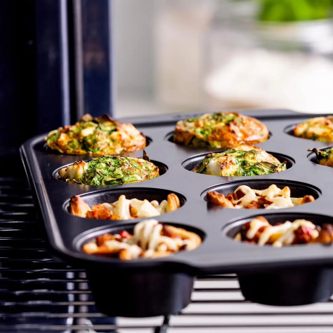 GreenPan Bistro Muffinvorm 12 Stuks - Zwart - afbeelding 6 van 6