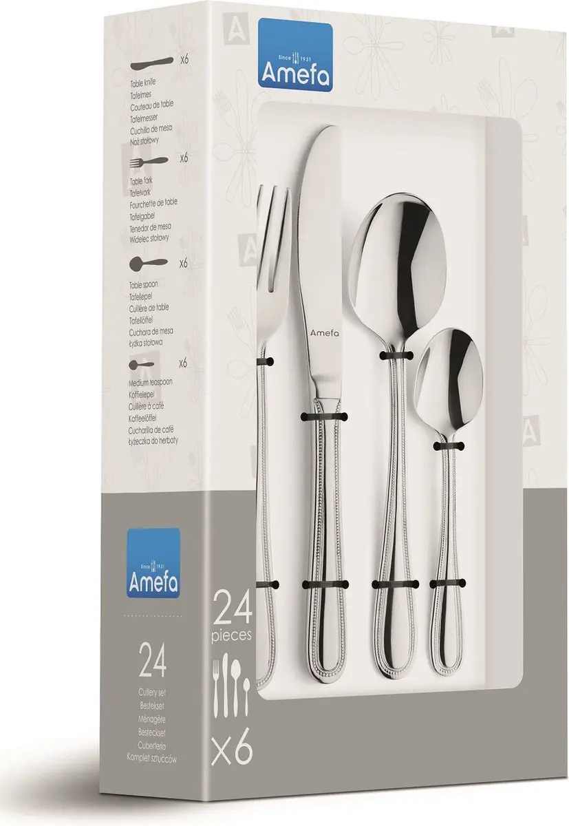Amefa Bologna Bestekset 24-delig - 6 Personen - K6325-57