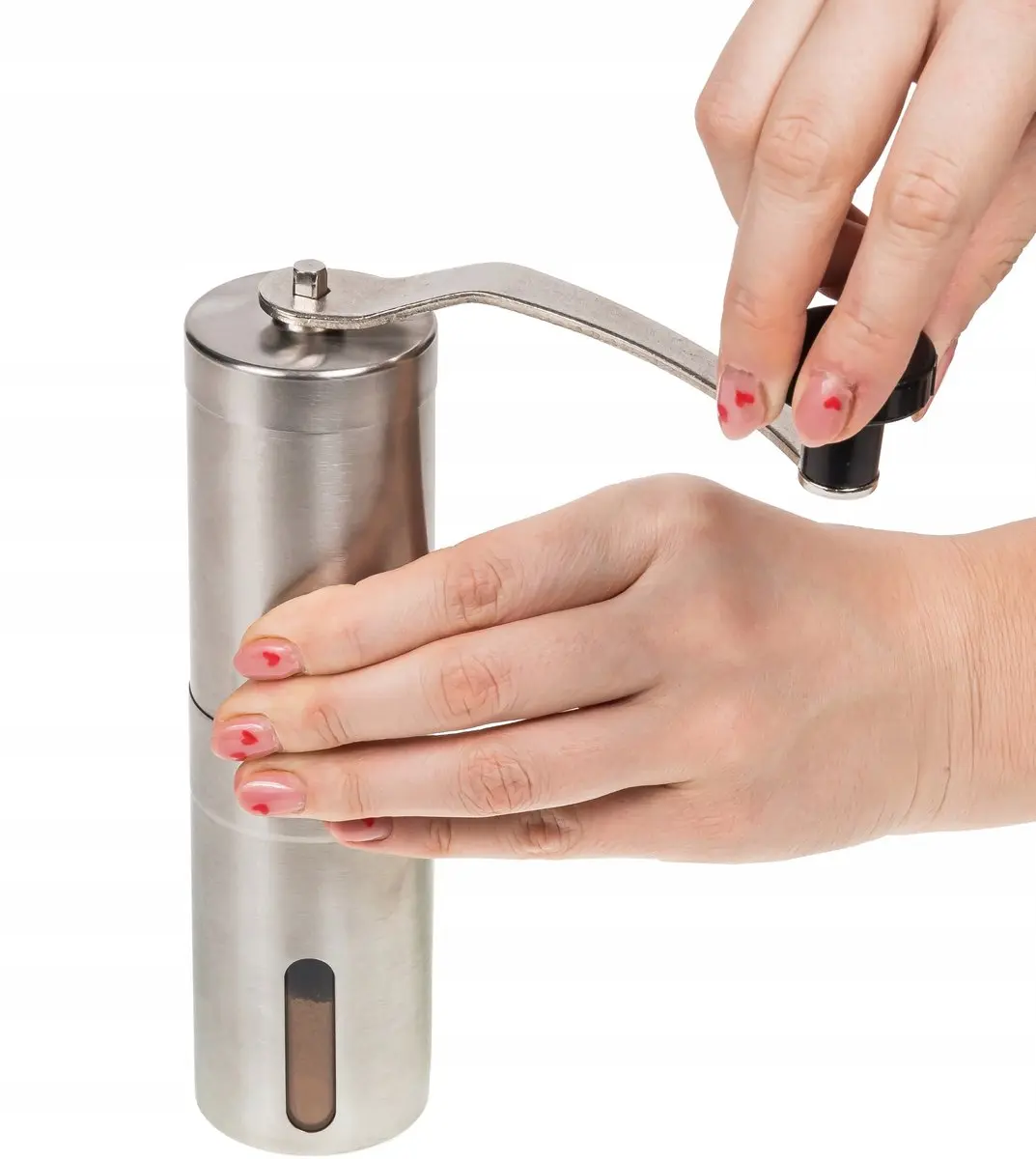 BK Elegant Design Handmatige Koffiemolen - Zilver