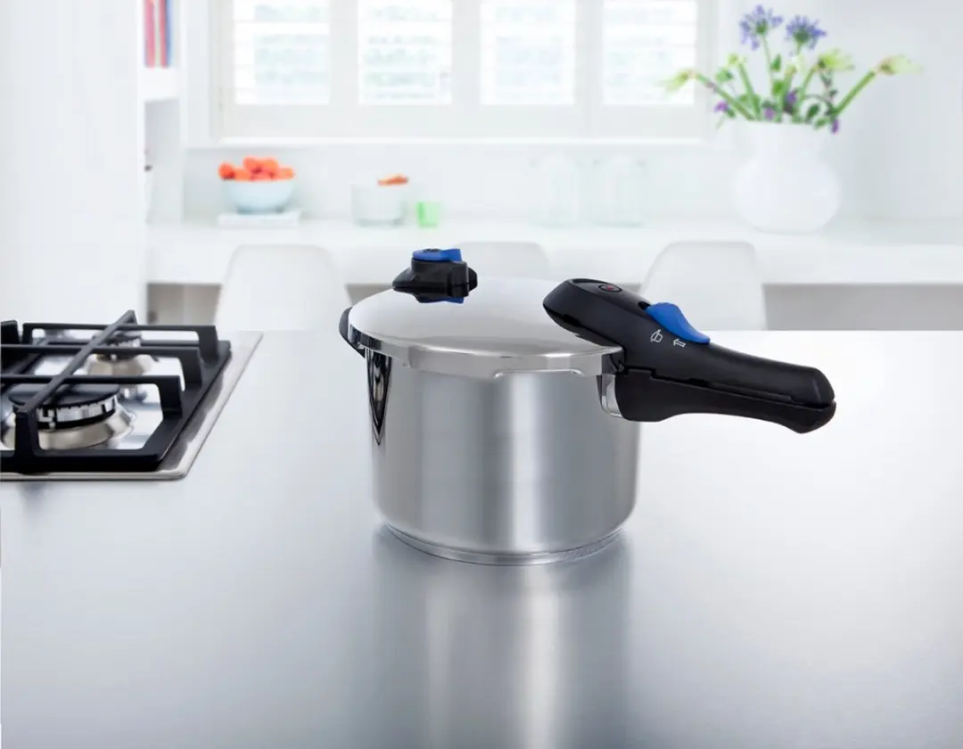 BK Snelkookpan 22cm 6L - PFAS-vrij - Mat Zilver
