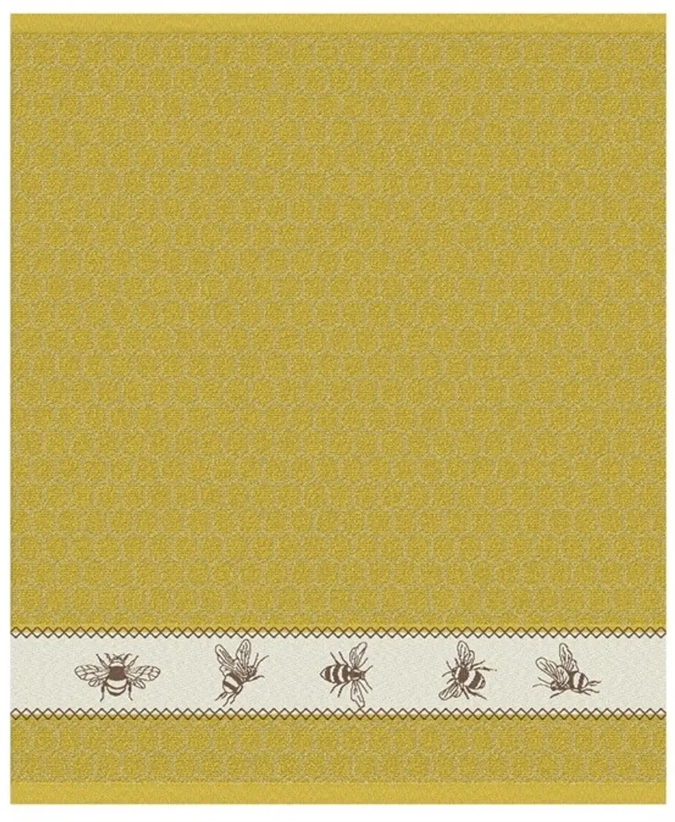 DDDDD Keukendoek Bees Geel - 6 Stuks 100% Katoen 50x55cm