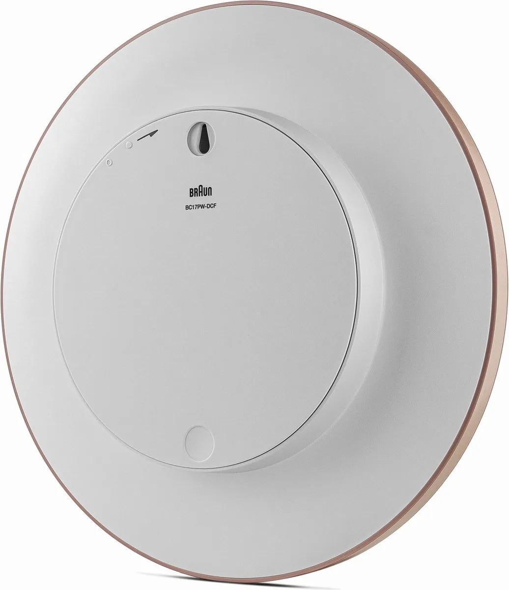 Braun BC17PW-DCF Wandklok - Rosé/Wit - 30cm - afbeelding 6 van 6