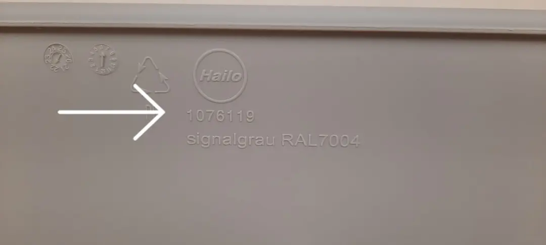 Hailo Deksel Inbouw Afvalsysteem 20L Grijs - MPN 1104849