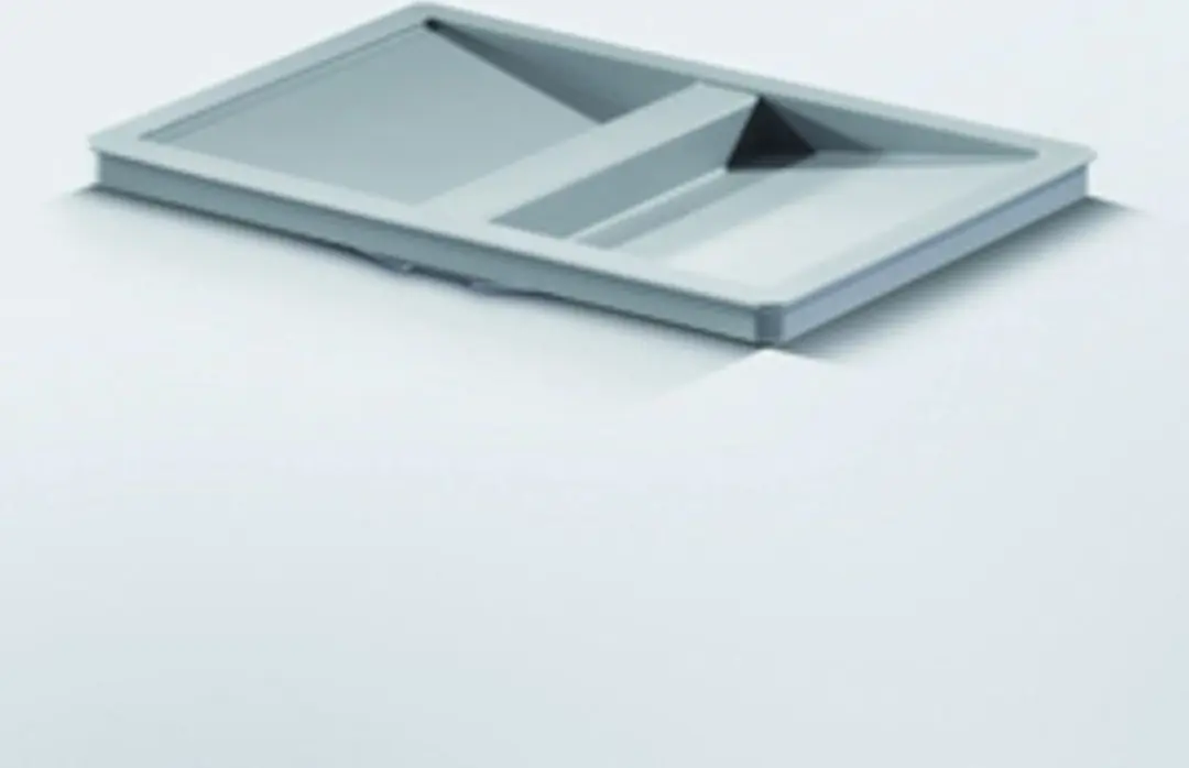 Hailo Deksel Inbouw Afvalsysteem 20L Grijs - MPN 1104849