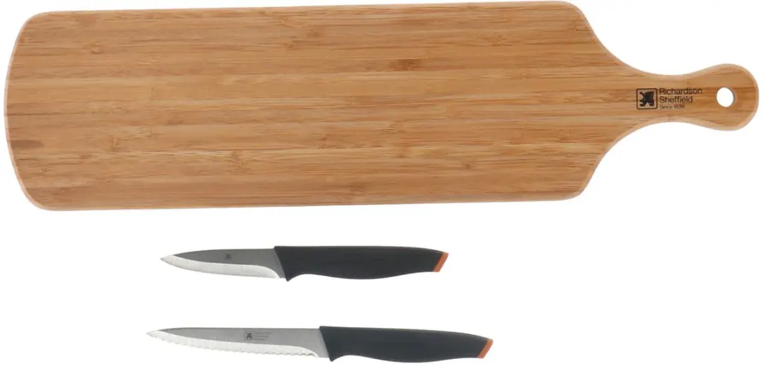 Richardson Sheffield Bamboo Terrazzo Snijplank - met Schil- en Huishoudmes