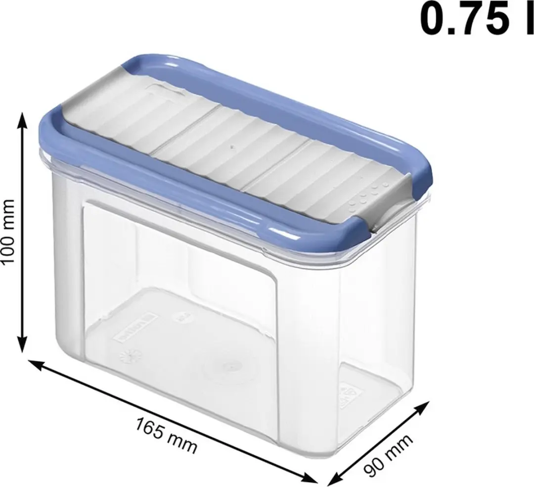 Rotho Domino Horizon Strooidoos 0,75L - Blauw