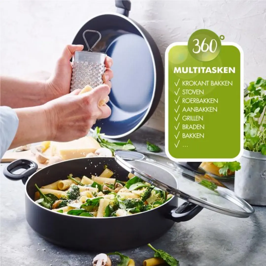 GreenPan Torino Braadpan 30cm - Zwart