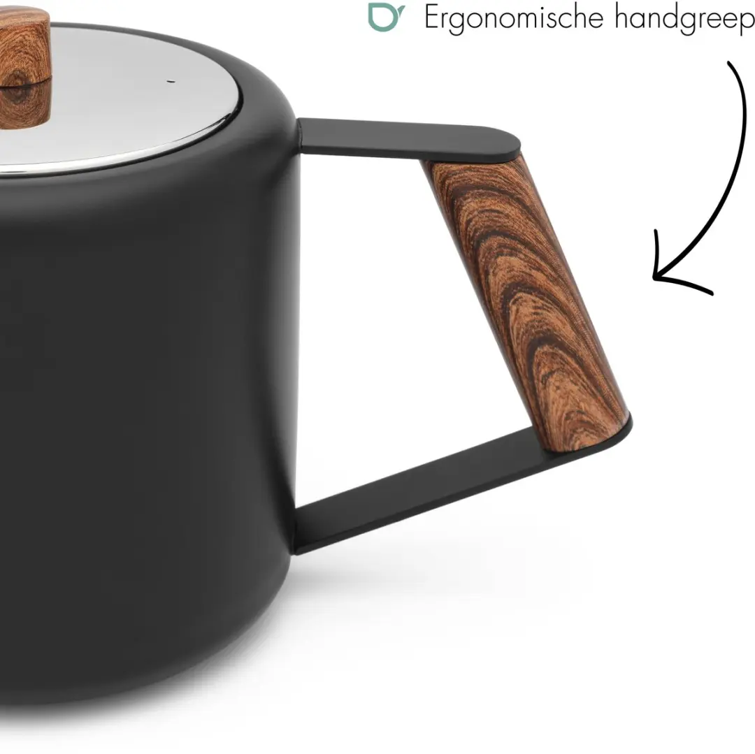 Bredemeijer Theepot Boston Duet Design - 1,1L - Mat Zwart