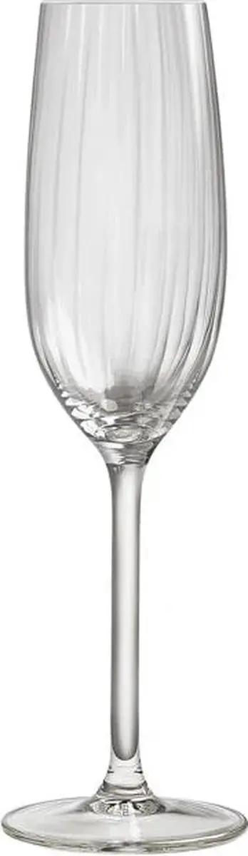 Royal Leerdam Plissé Champagneglazen 210ml - Set van 4