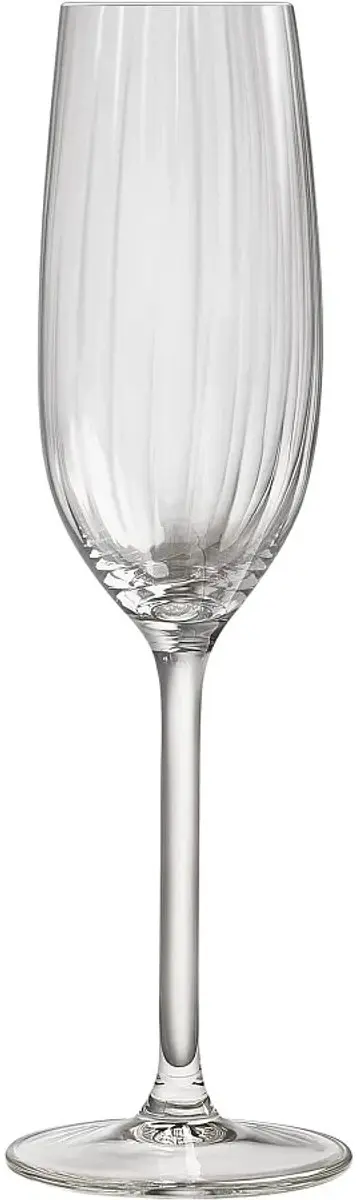 Royal Leerdam Plissé Champagneglazen 210ml - Set van 4