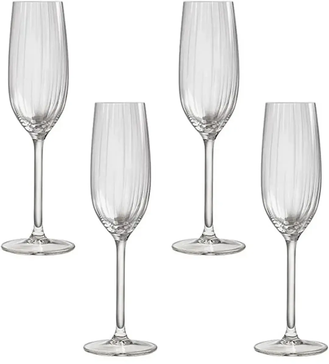 Royal Leerdam Plissé Champagneglazen 210ml