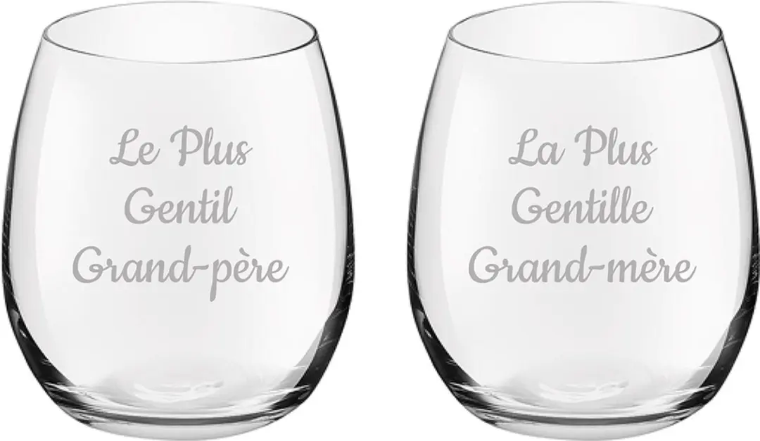Royal Leerdam Drinkglas Le Plus Gentil Grand-père & Grand-mère