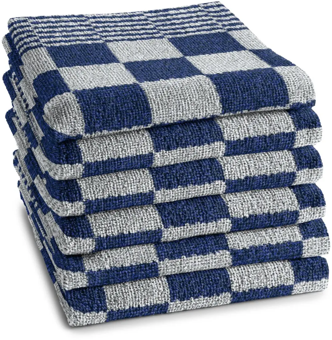 DDDDD Barbeque Keukendoeken - 6 Stuks 50x55cm Blauw