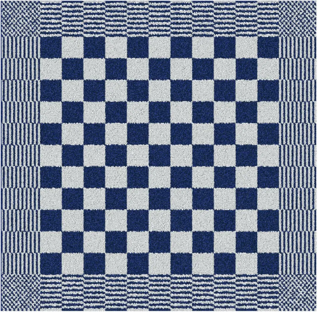 DDDDD Barbeque Keukendoeken - 6 Stuks 50x55cm Blauw