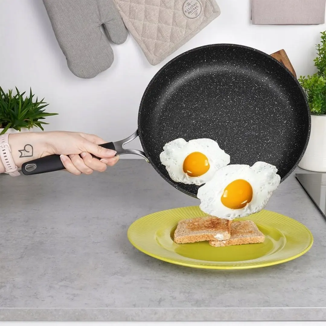Orion Stoner Granieten Koekenpan 28cm - Zwart - afbeelding 4 van 6