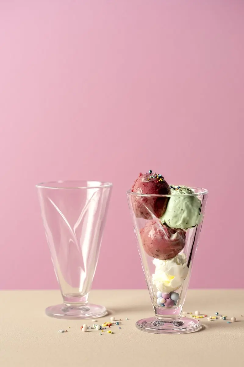 Leonardo CONO Schaal op voet 360ml - Set van 2 - Transparant