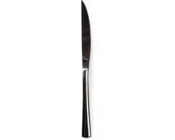 Yong Amberes Steakmes - 6 Stuks - Zwart/Zilver