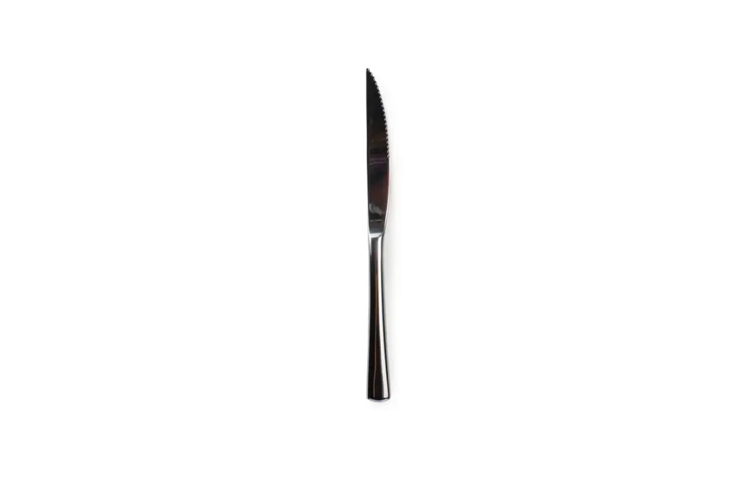 Yong Amberes Steakmes - 6 Stuks - Zwart/Zilver