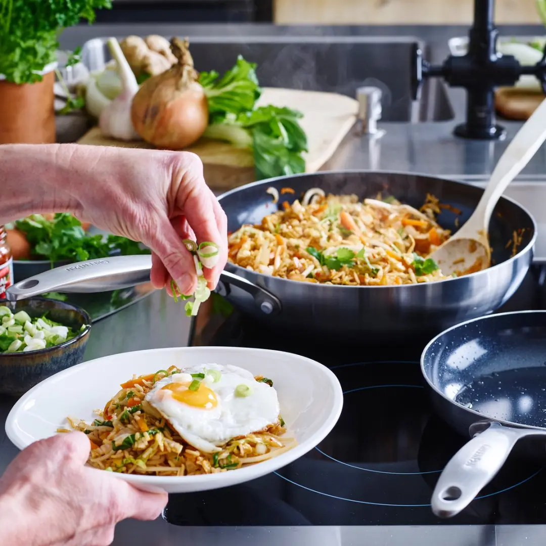 GreenPan Geneva Wok 28cm - PFAS-vrij - Zwart