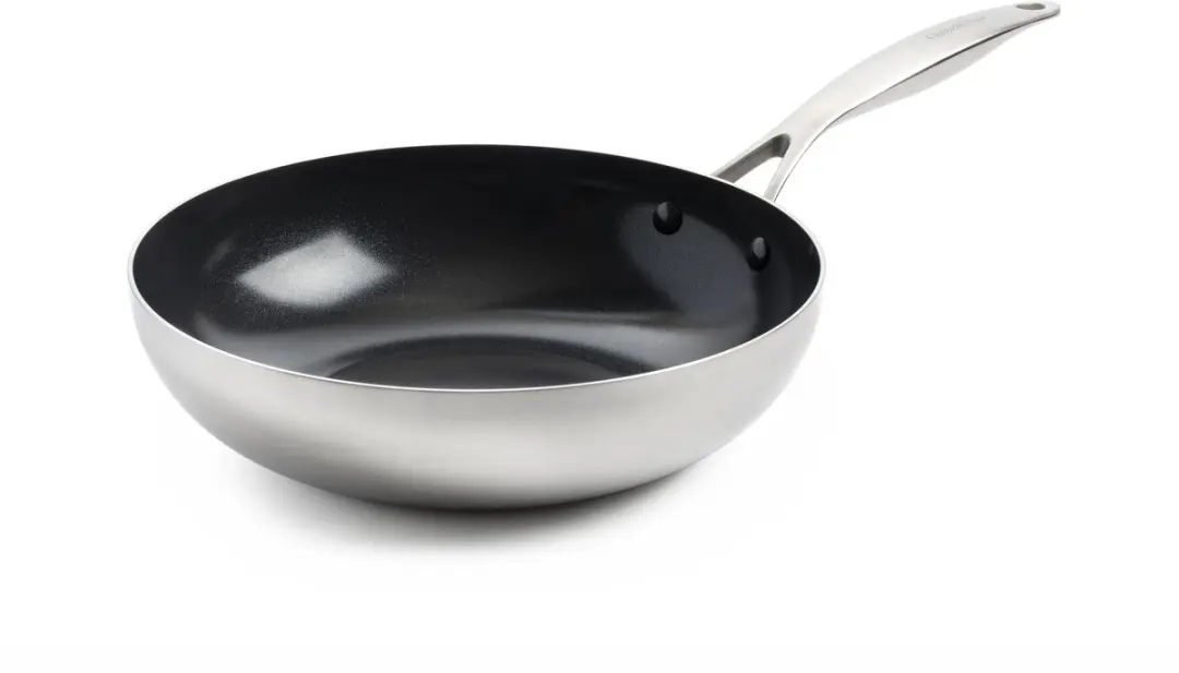 GreenPan Geneva Wok 28cm - PFAS-vrij - Zwart