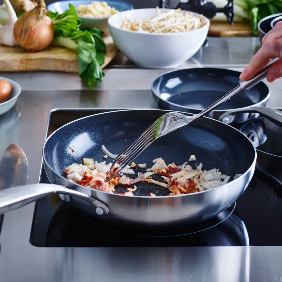 GreenPan Geneva Wok 28cm - PFAS-vrij - Zwart