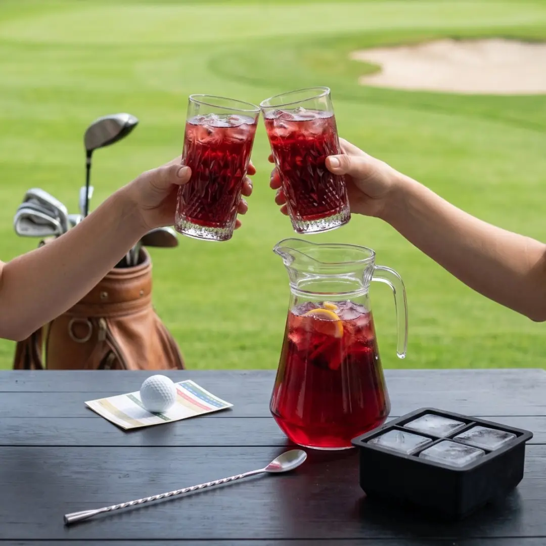 Cookinglife Cocktailset Rooie Annie - 1.6L Karaf + 6x Longdrinkglazen 490ml