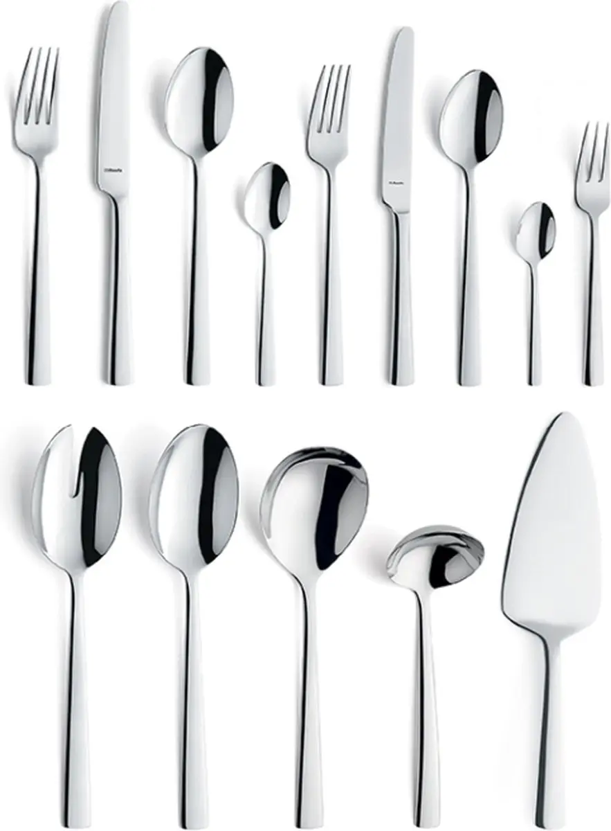 Amefa Moderno Koffielepels - 4 Stuks - Zilver