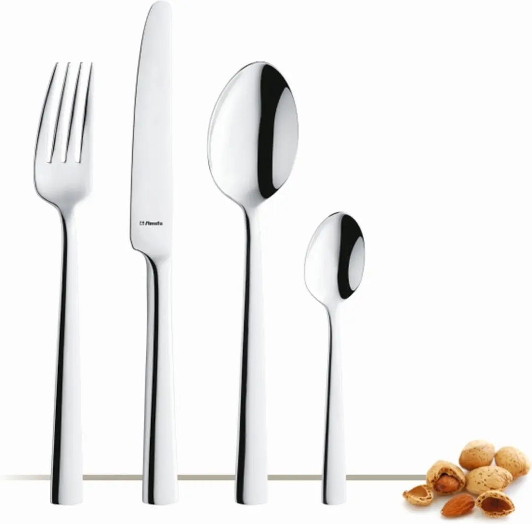 Amefa Moderno Koffielepels - 4 Stuks - Zilver