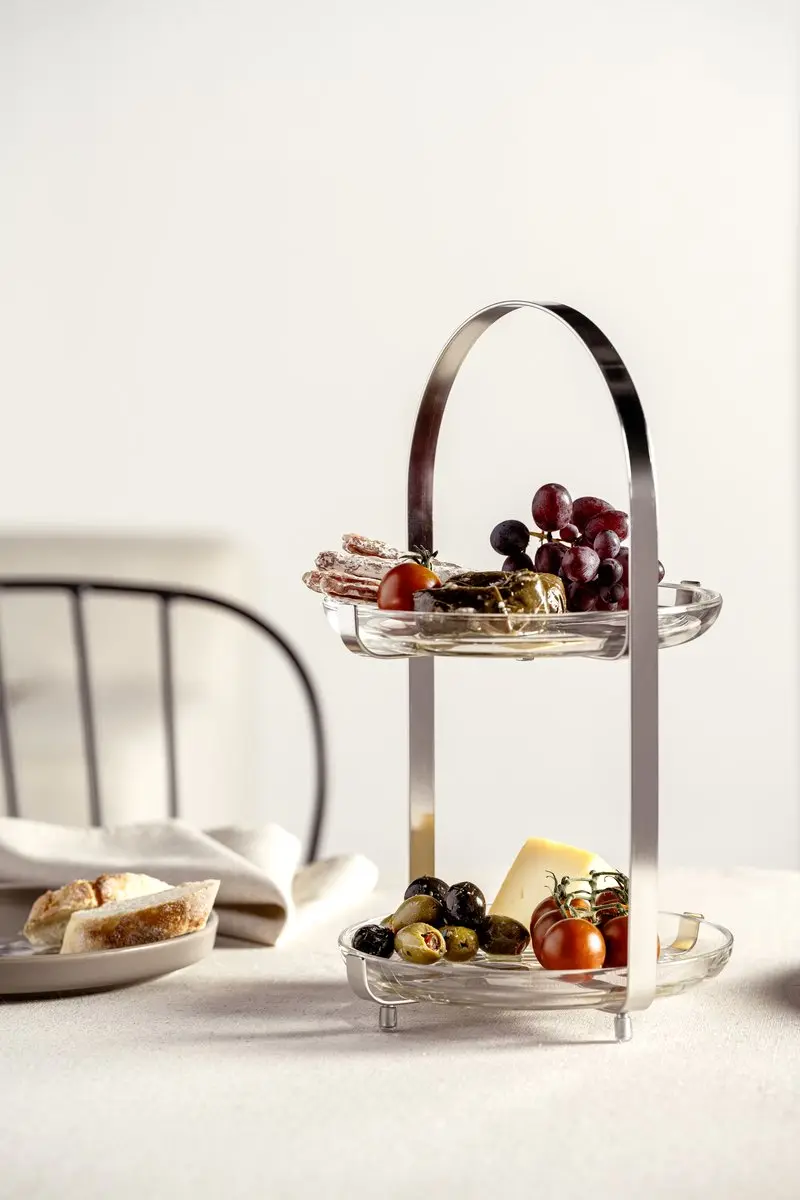 Leonardo CUCINA Etagère 2-delig - Zilver - MPN 025365