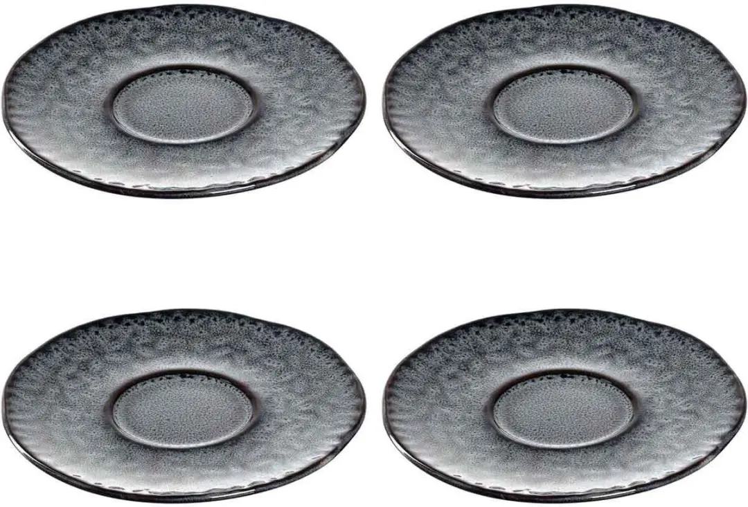 Leonardo Matera Espressountertassen - Ø11cm - Blauw - 4 Stuks