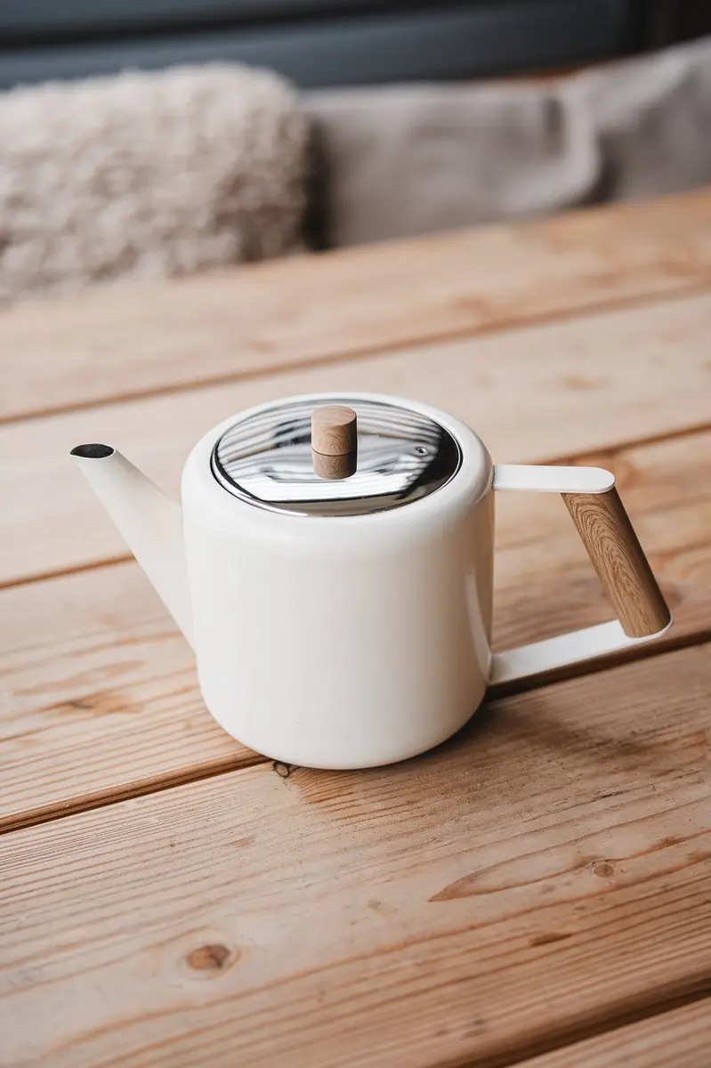 Bredemeijer Theepot Boston Duet Design - 1,1L - RVS - Wit - afbeelding 6 van 6