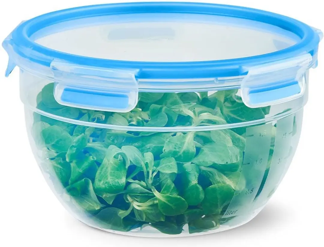 Emsa Clip & Close N1011400 Voorraaddoos 2,6L - Blauw/Transparant