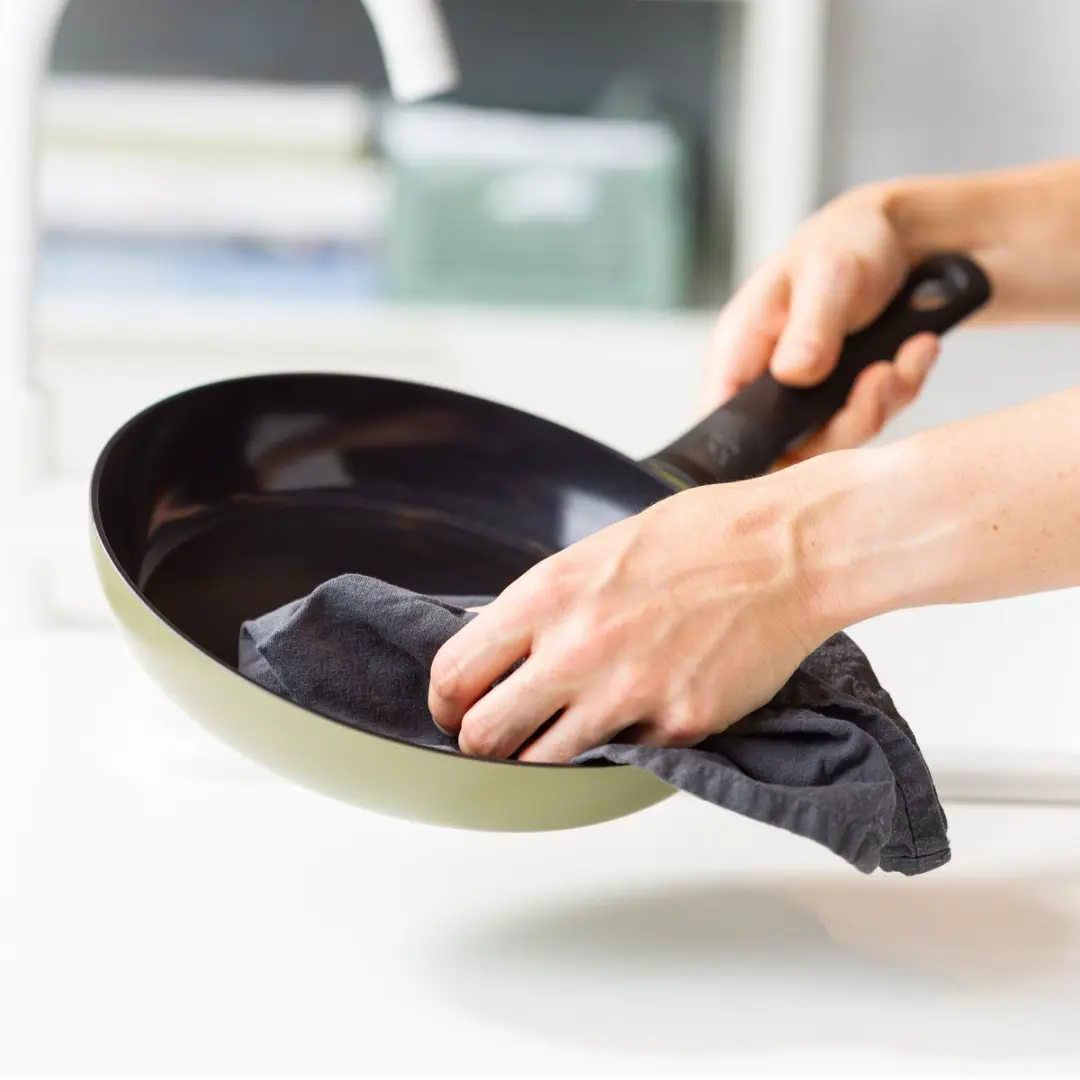 BK Enjoy Pannenset 4-delig 24/28cm - Olijfgroen
