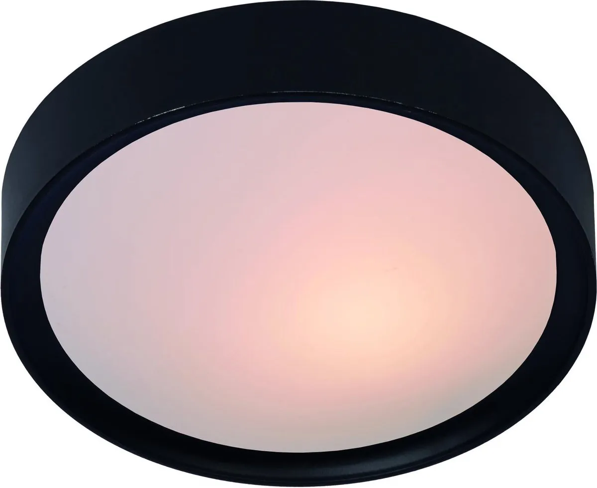 Lucide LEX Plafonnière Ø33cm - 2xE27 Zwart