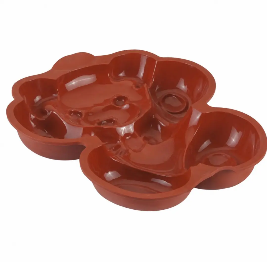 Metaltex Dolceforno Siliconen Bakvorm Beer 24x28cm - Rood