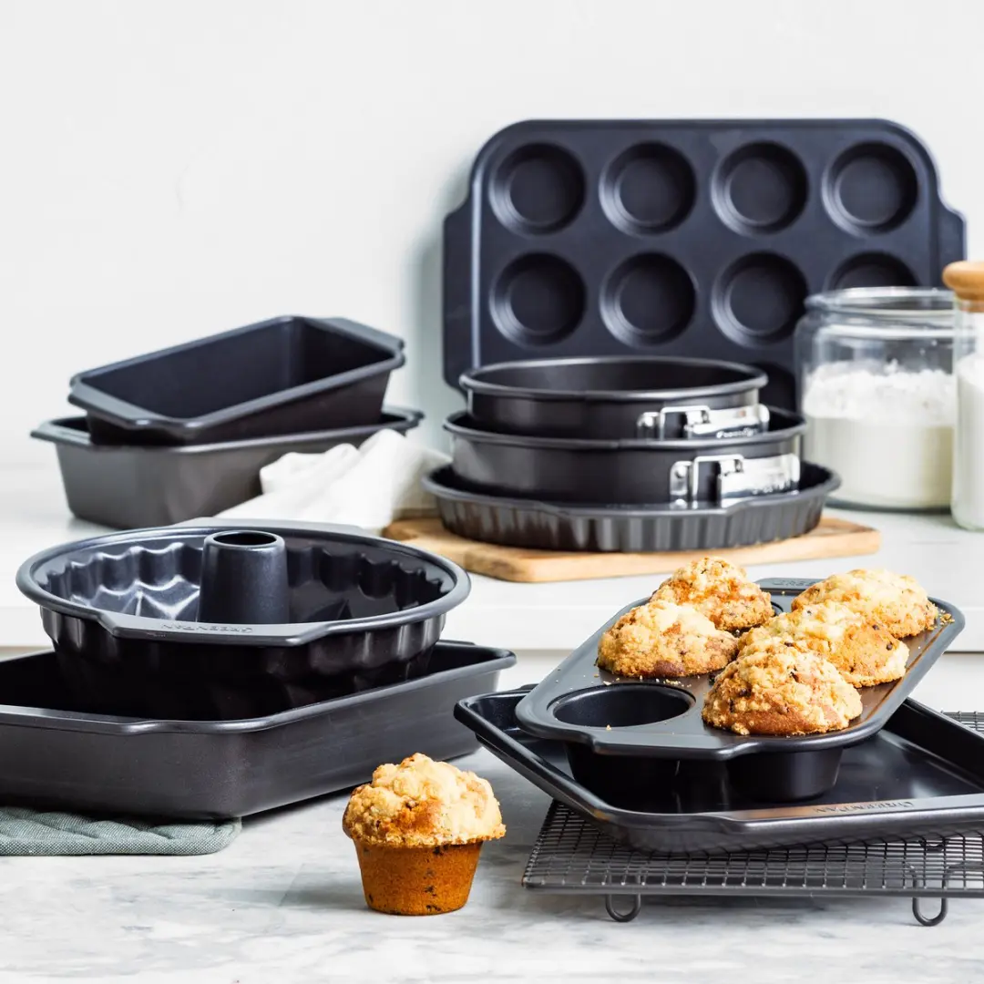 GreenPan Bistro Cakevorm 22.5x11.5cm - Zwart