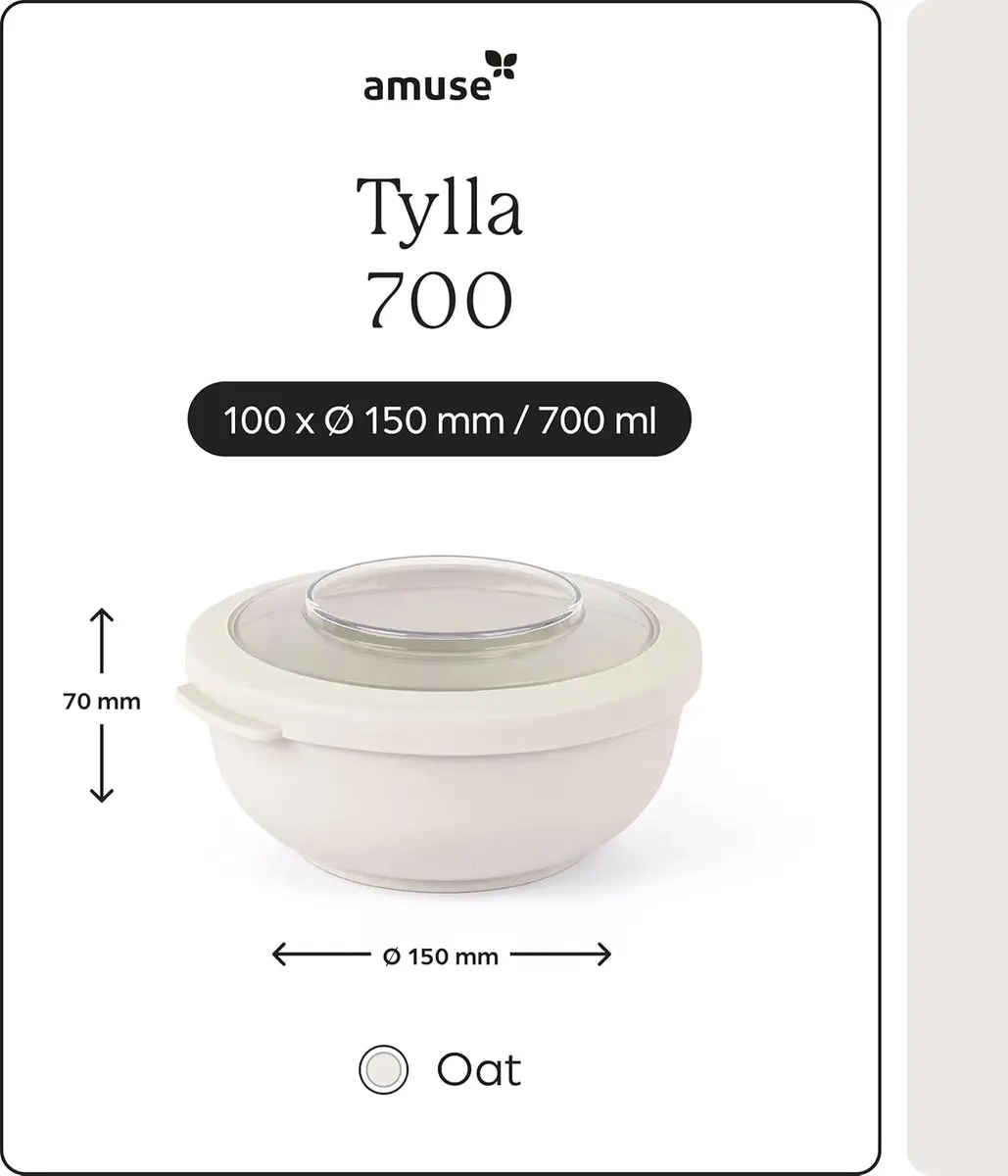 Amuse Tylla Oat Lunchbox 700ml - BPA-vrij