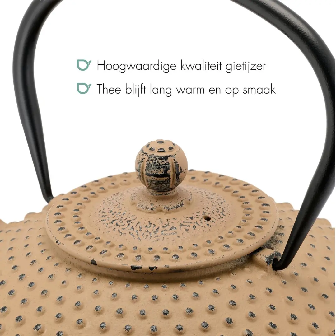 Bredemeijer Theepot Xilin 1,25L Gietijzer - Camel