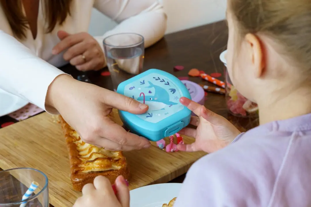 Amuse Sealife Walvis Snackbox - 200ml - Blauw