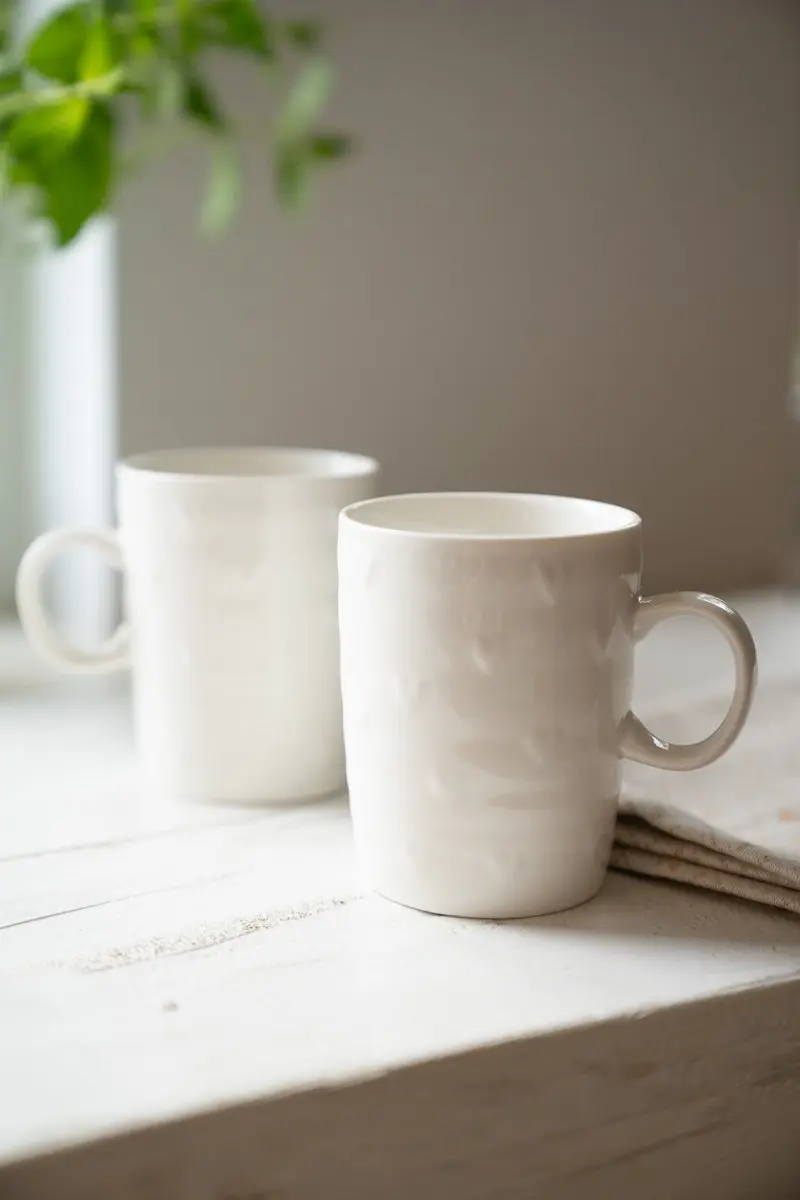 Zusss Cadeauset Theemokken - 2 Stuks Wit