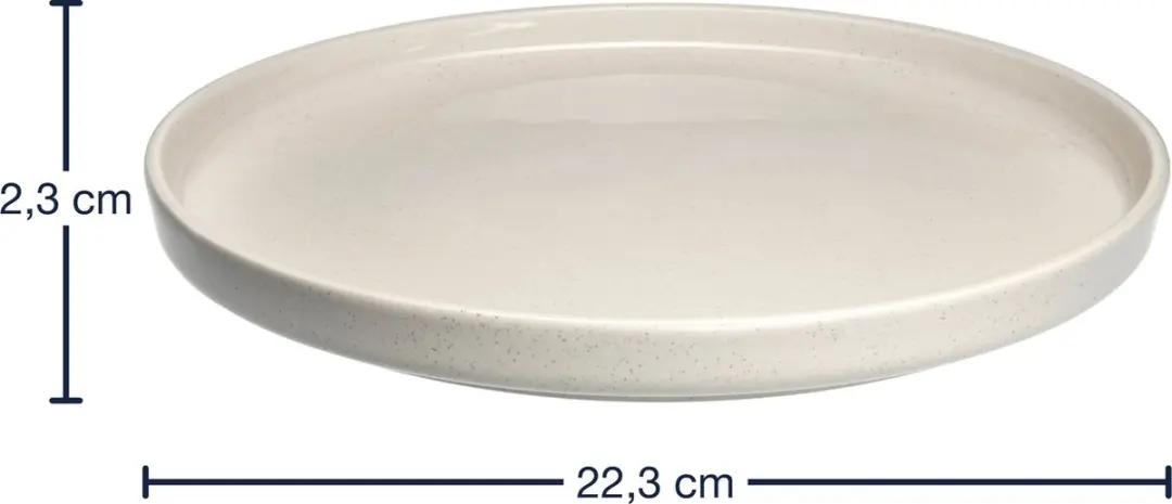 Leonardo Roma Bord 22cm - Creme - 6 Stuks