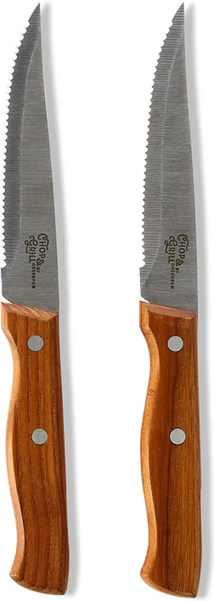 GreenPan Chop & Grill Steakmessen - Hout - 2 Stuks