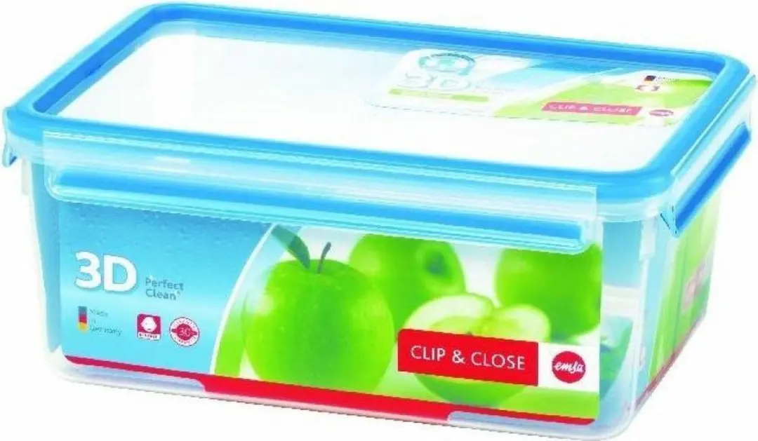 Emsa Clip & Close Vershouddoos 2,6L - Transparant