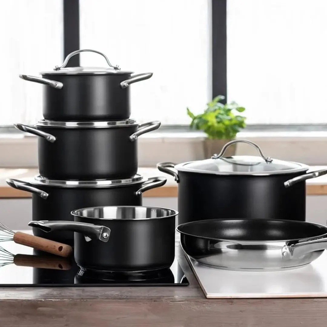 BK Purity Black Kookpan 20cm - 2.5L - Zilver