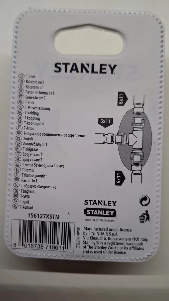 Stanley T-Joint 6x11 Type 156127XSTN