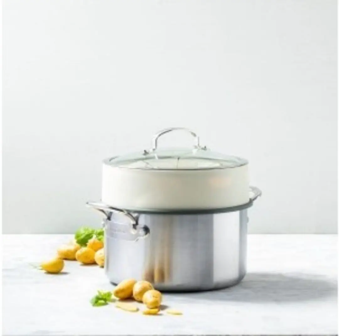 GreenPan Steamy Stoommandje 24cm - Crème - afbeelding 6 van 6