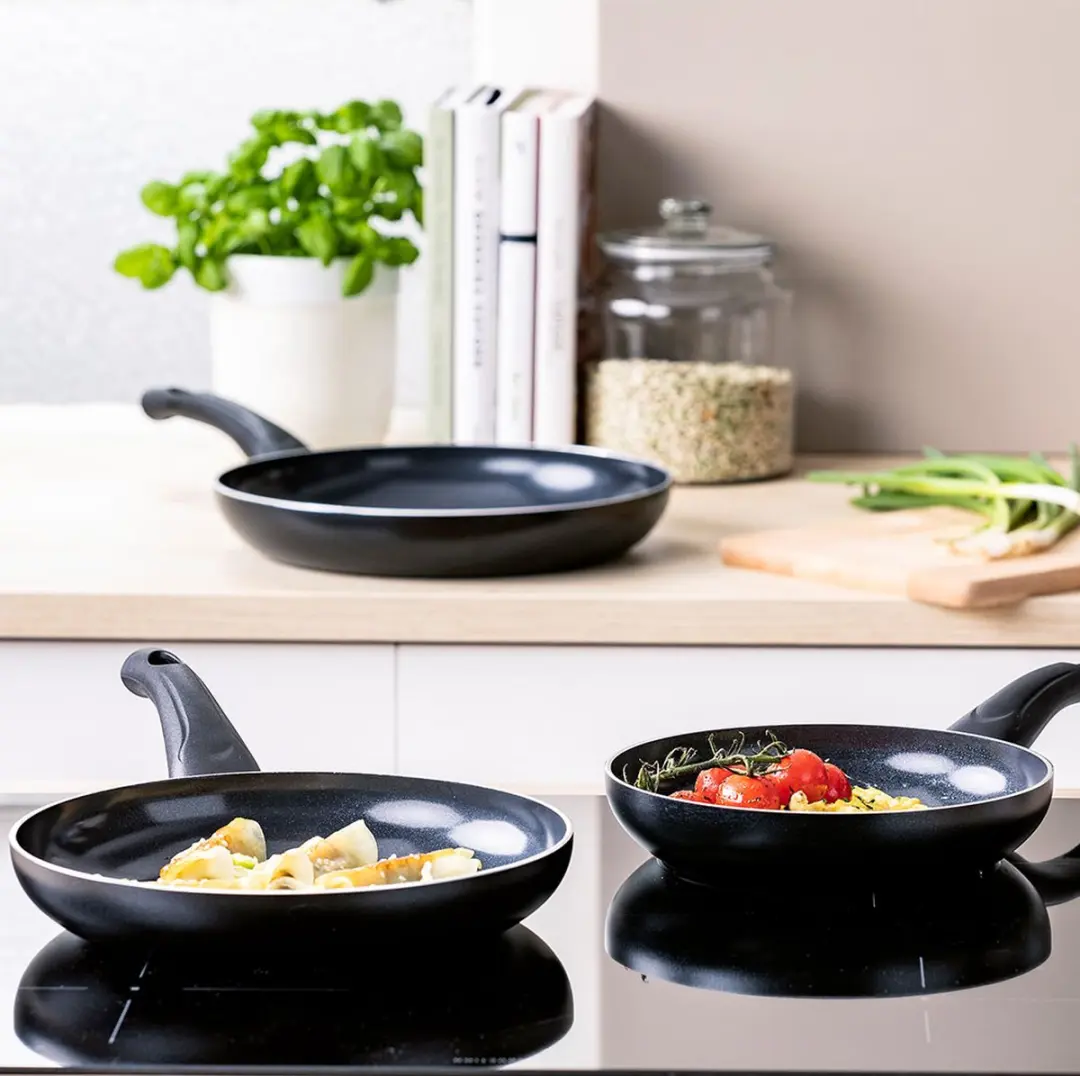 BK Brilliant Koekenpannenset 3-delig 20/24/28cm - Zwart