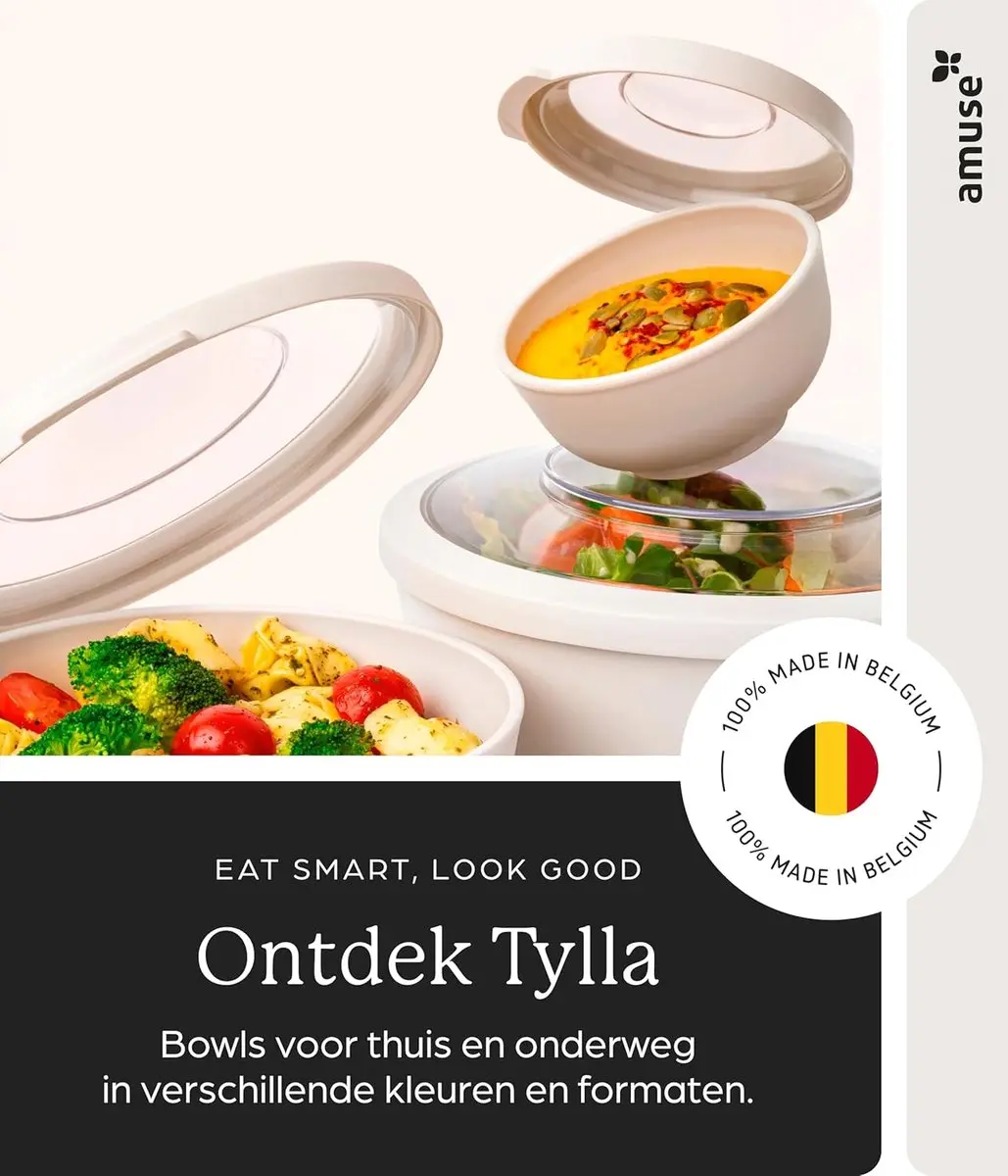 Amuse Tylla Oat Snackbox Set 3x200ml - BPA-vrij - Beige